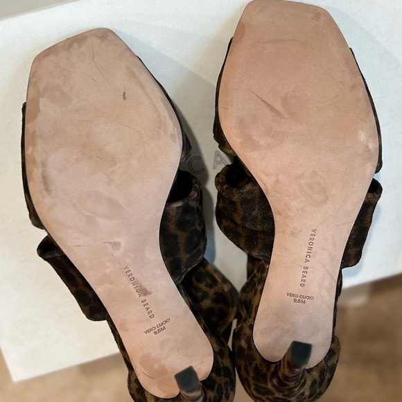 NWT Veronica Beard leopard print heels size 10 with Box and dustcover - Picture 12 of 14